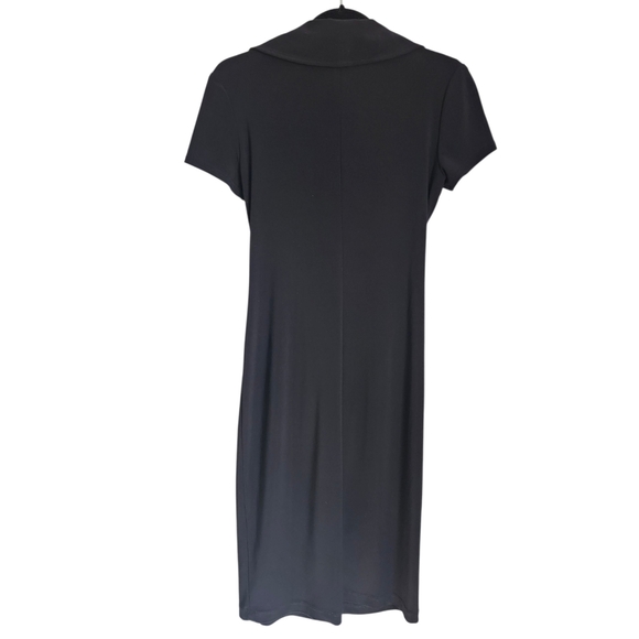 Frank Lyman Black Dress with Gold Zipper Accent - Picture 3 of 4